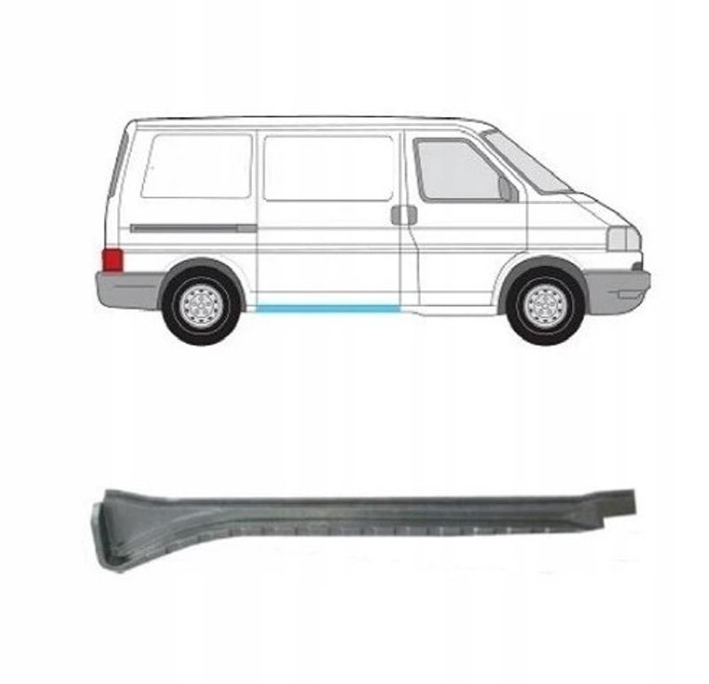 Kanal høyre skyvedør VW T4 1320mm