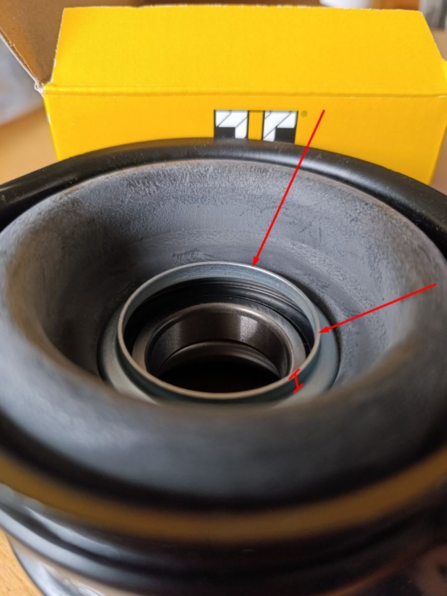 Mellomaksel lager TEDGUM 00722790 VW T4